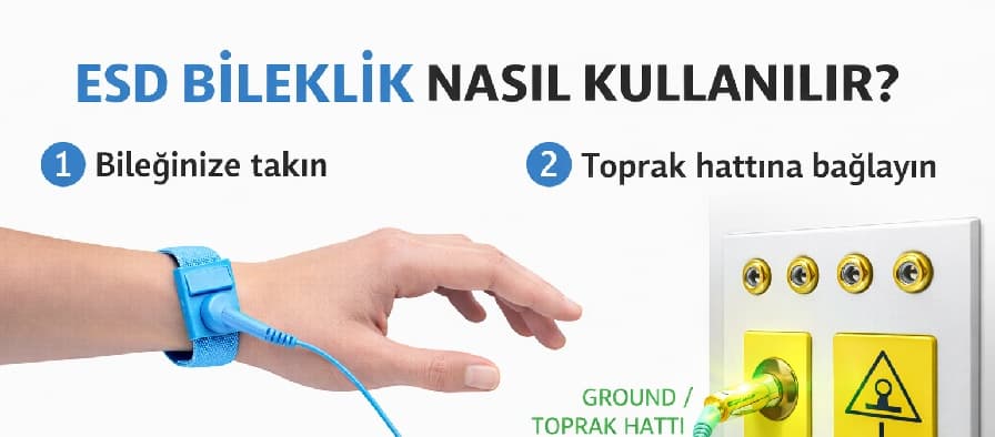antistatik esd bileklik nedir